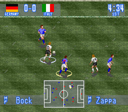 International Superstar Soccer (Europe) In game screenshot